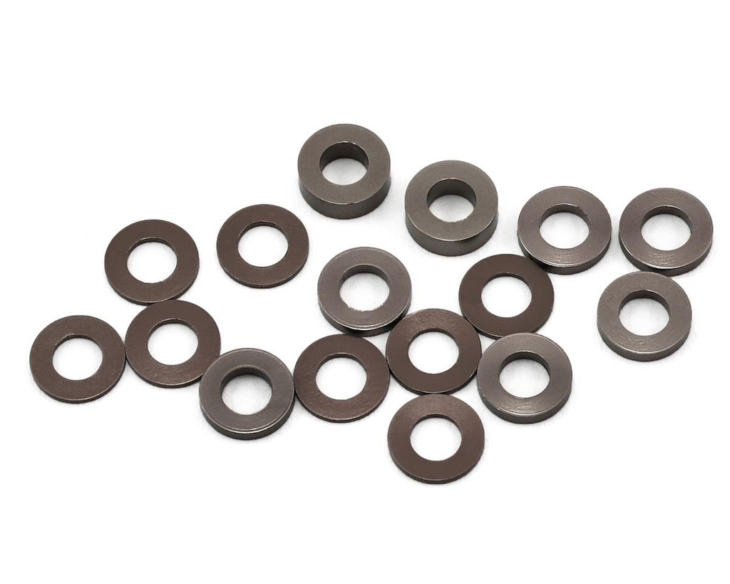 175RC B6/B74/YZ2 Aluminum Hub Spacer Set (Grey)