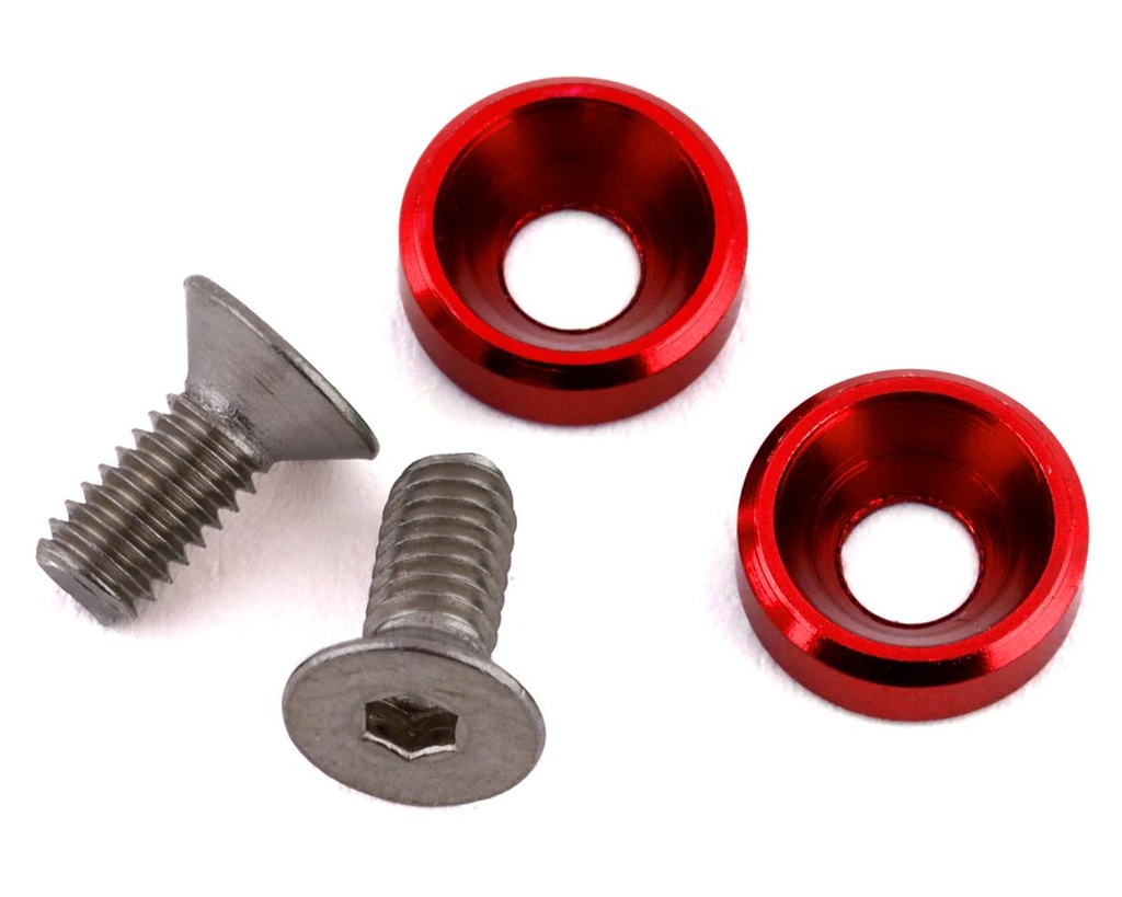 175RC Mini T/B High Load Motor Screws (Red) (2)
