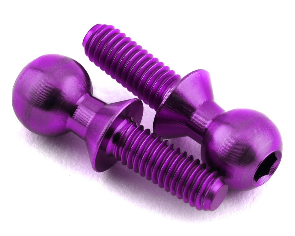 175RC 5.5x8mm Titanium Ball Studs (Purple) (2)
