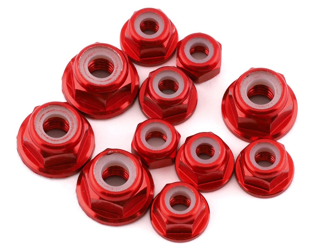 175RC Losi 22S Drag Car Aluminum Nut Kit (Red) (11)