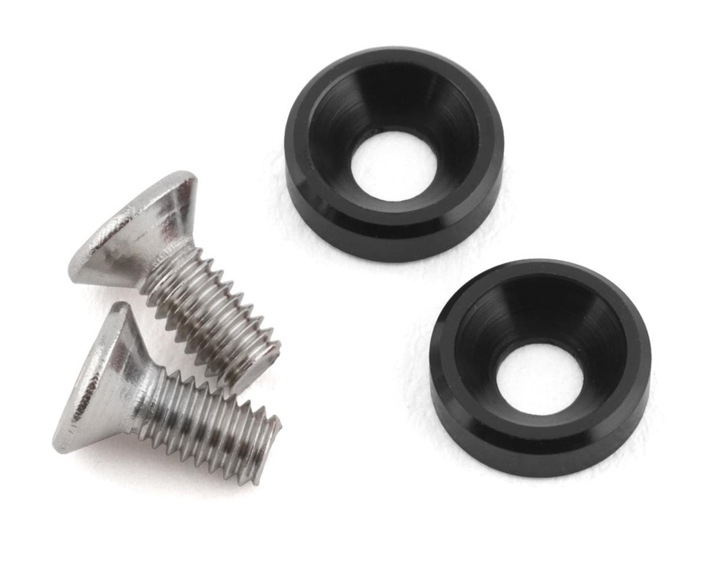 175RC Losi Mini JRX2 High Load Motor Screws (Black) (2)