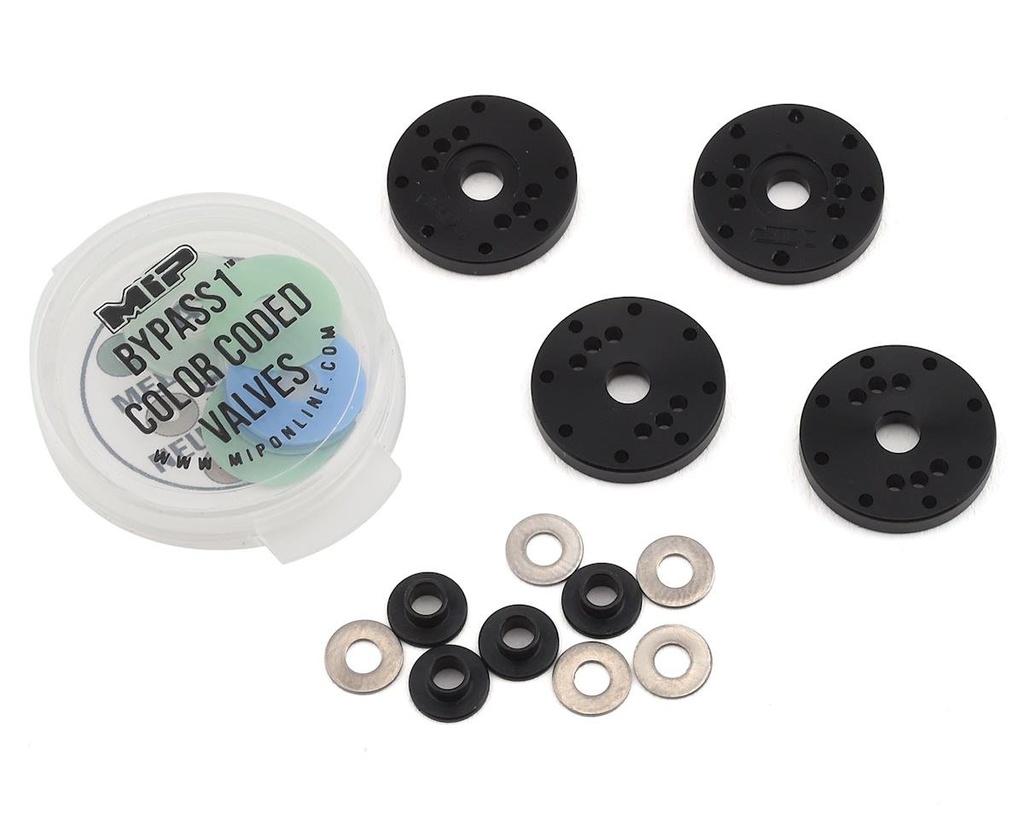 MIP Associated 16mm 8 Hole Bypass1 Piston Set (4)