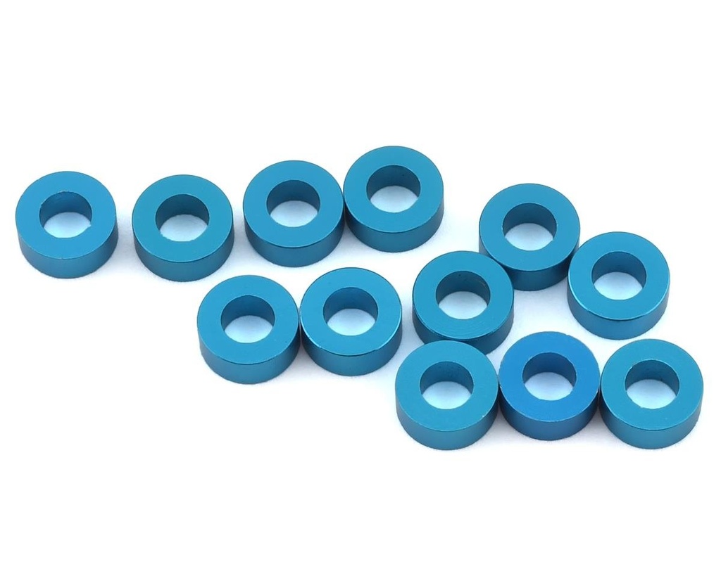 1UP Racing 3x6mm Precision Aluminum Shims (Blue) (12) (2.5mm)
