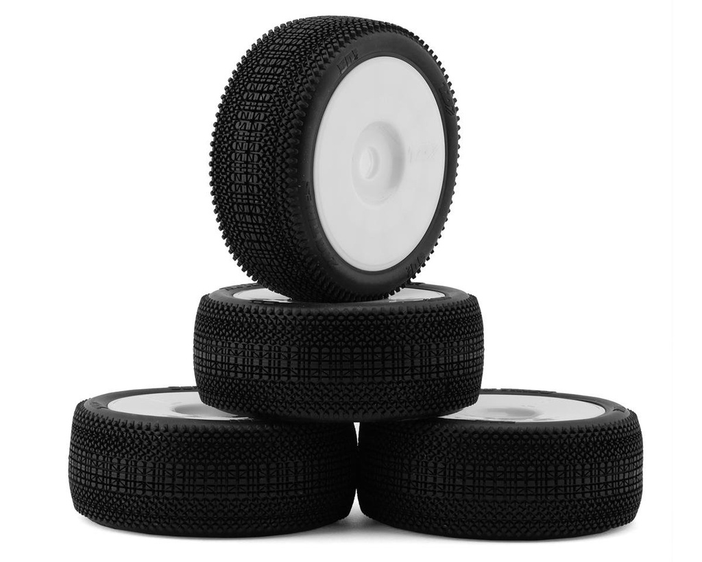 TZO Tires 501 1/8 Buggy Pre-Glued Tire Set (White) (4) (Super Soft)