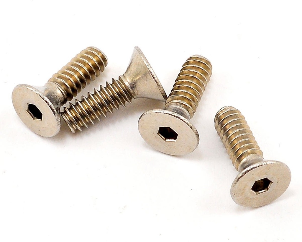CRC 3/8x4-40 Stainless Steel Flat Head Screw (4)
