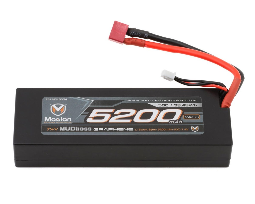Maclan Graphene V4-SS Mudboss 2S LiPo Battery (7.4V/5200mAh)