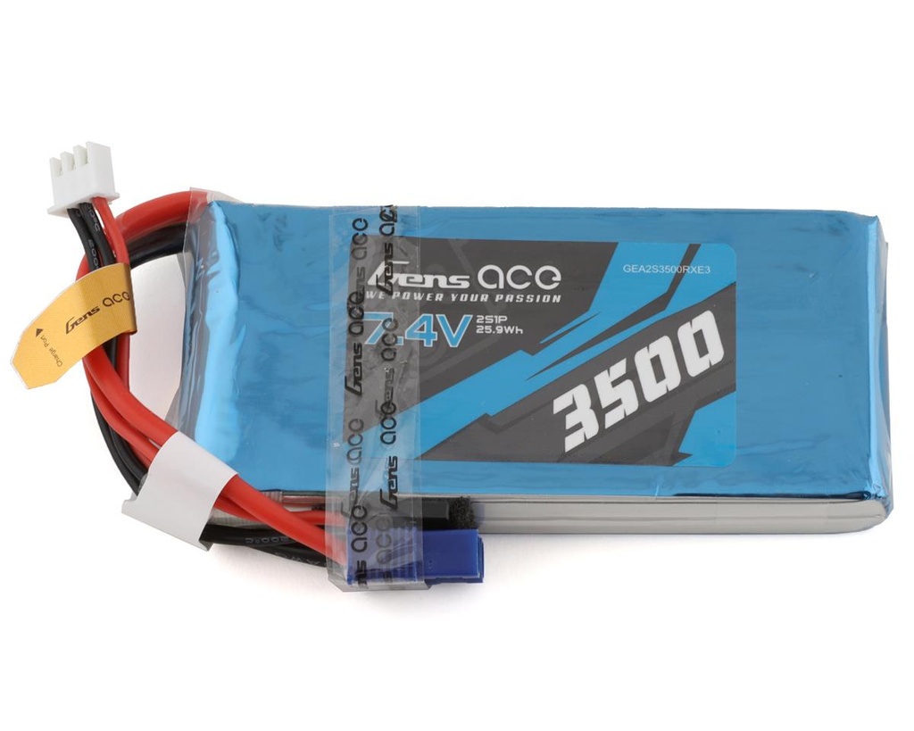 Gens Ace 2s LiPo Receiver Battery (7.4V/3500mAh)