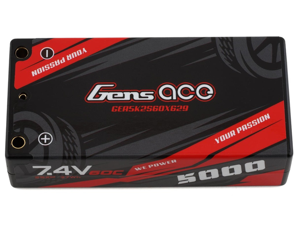 Gens Ace 2S LiPo Battery 60C (7.4V/5000mAh)