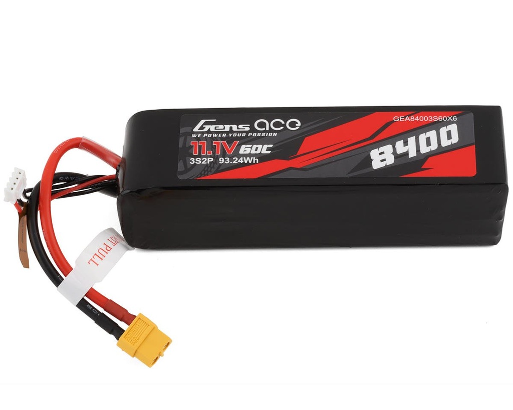 Gens Ace 3S LiPo Battery 60C (11.1V/8400mAh)