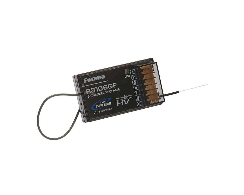 Futaba R3106GF 2.4GHz 6 Channel RX T-FHSS Mono