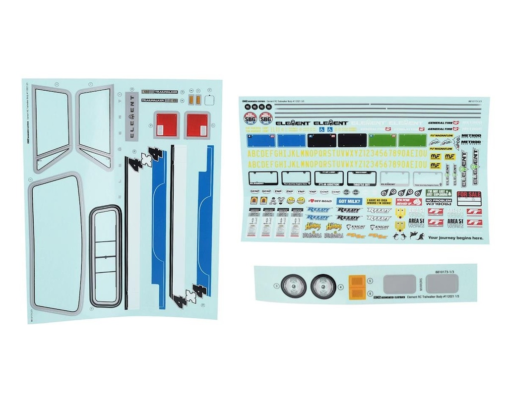 Element RC Trailwalker Body Decals