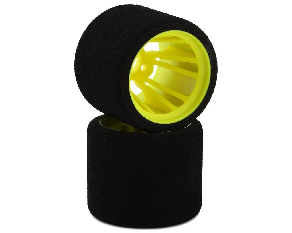 eXcelerate 1/12 Mounted Foam Rear Tires (2) (Blue)