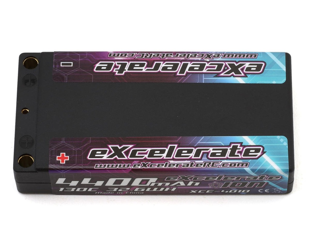 eXcelerate ION 2S Hardcase 130C Ultra Low CG "Shorty" LiPo Battery - Cycled