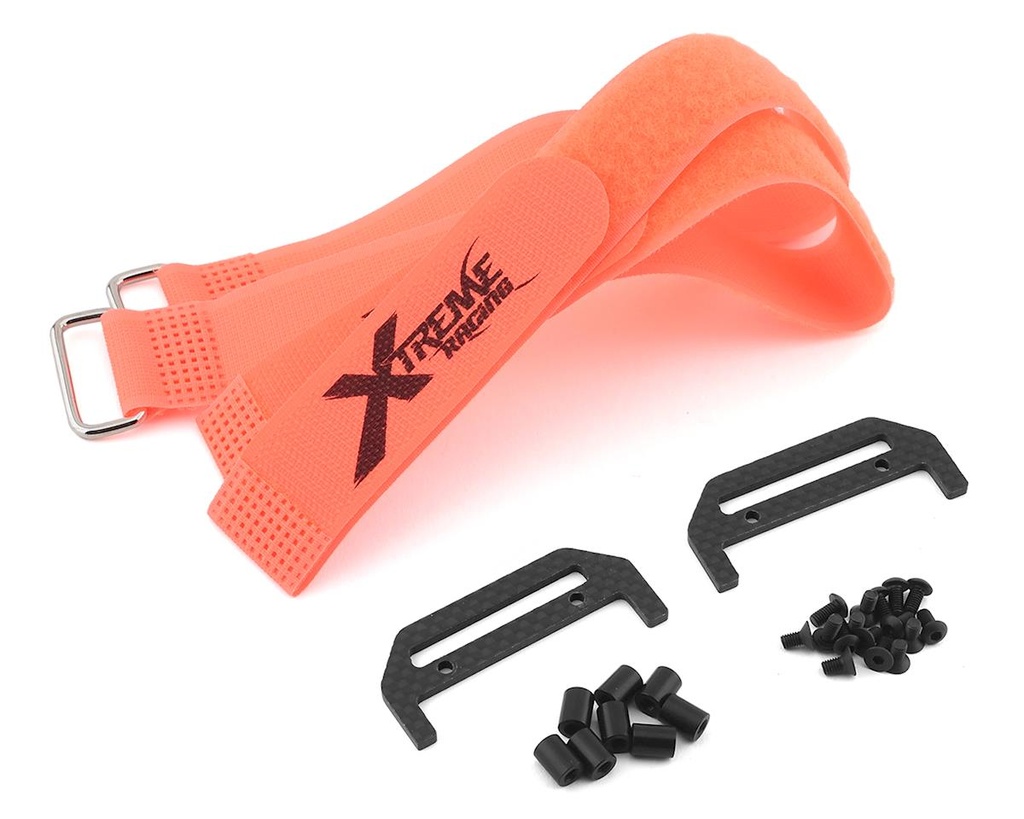 Xtreme Racing Carbon Fiber Battery Hold Down Kit for Traxxas Rustler/Slash