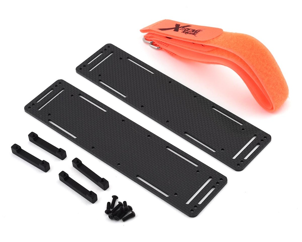 Xtreme Racing V2 2.5mm Carbon Fiber Battery Trays for Traxxas X-Maxx (2)
