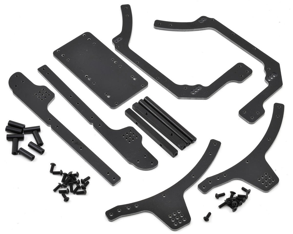 Xtreme Racing Axial RR10 Bomber 3mm G10 Frame Rail Kit (Black)