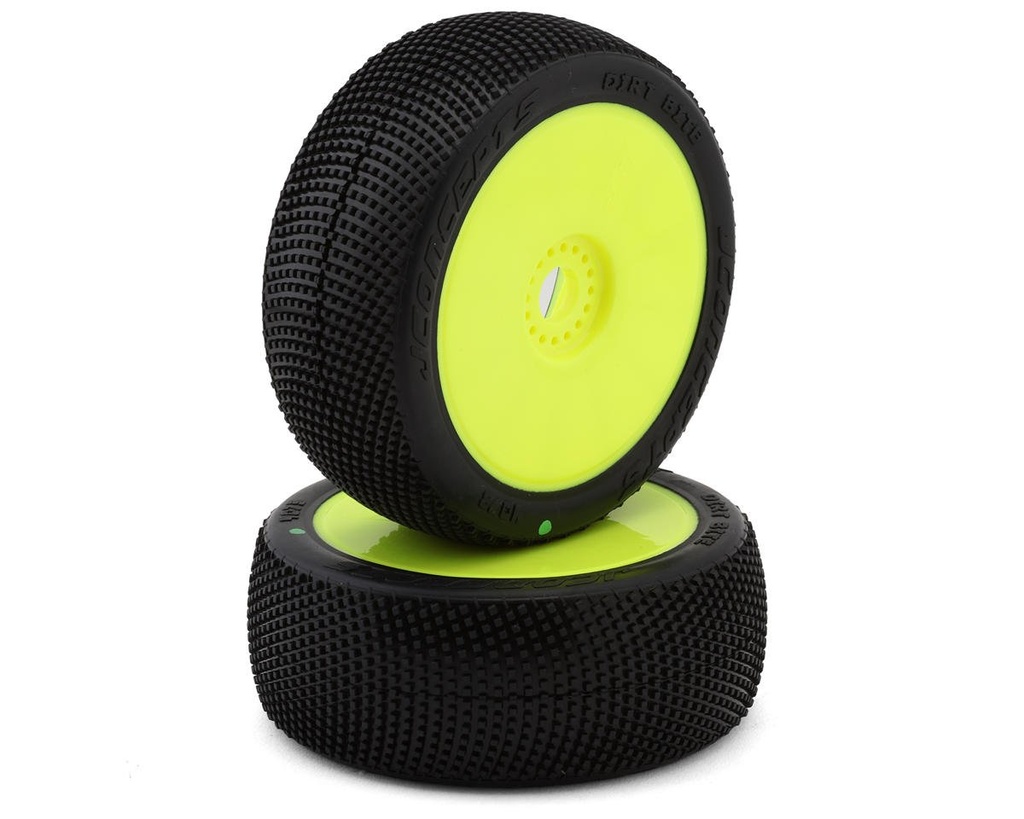  Dirt Bite 1/8 Off-Road Buggy Pre-Mounted Tires (2) (Yel) (Grn)