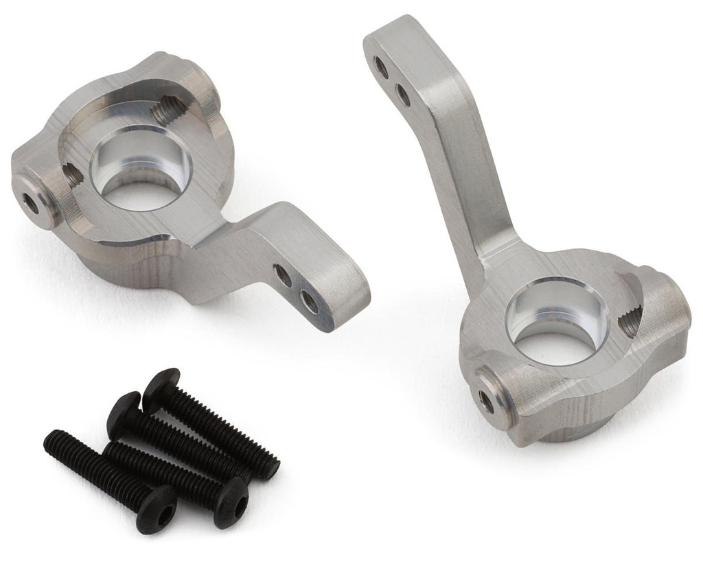 Exotek Tamiya BBX BB-01 HD Aluminum Front Steering Knuckles (Silver) (2)