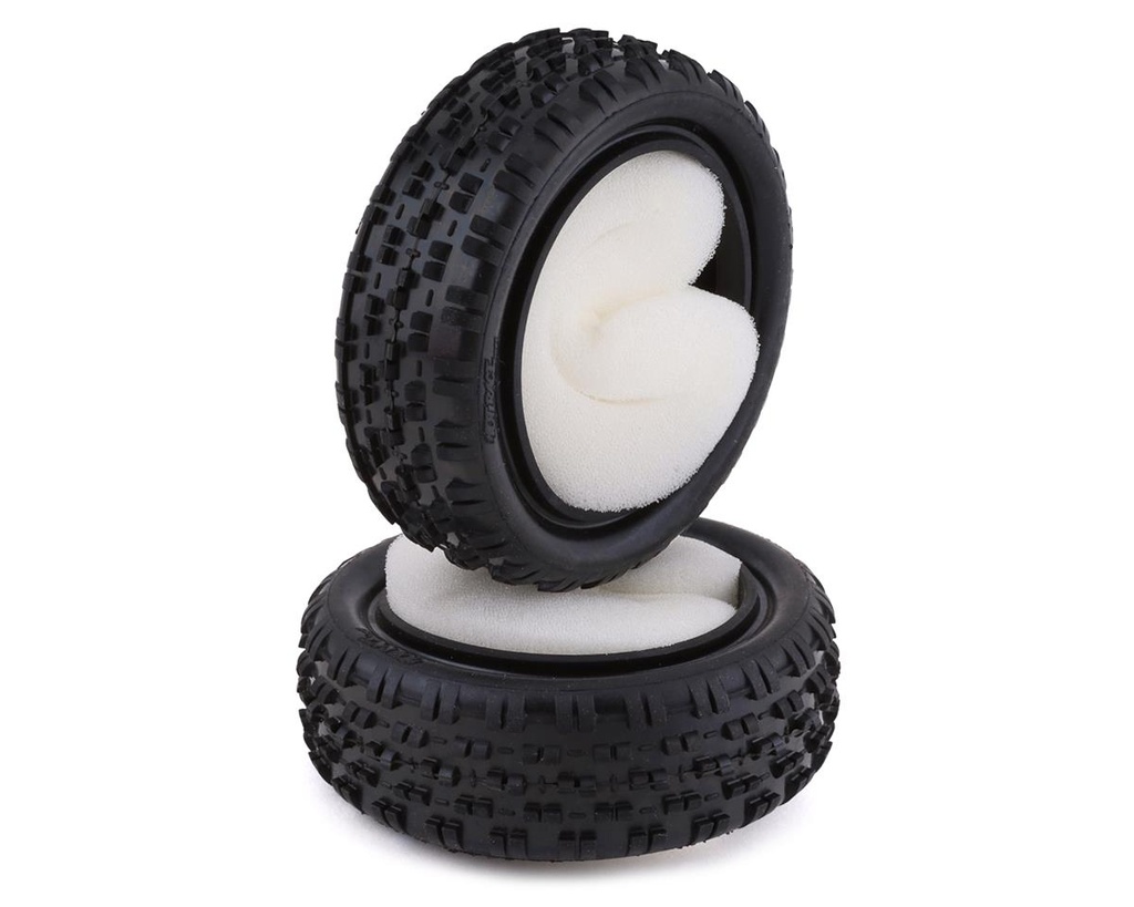 HotRace Astroturf/Carpet 1/10th Buggy Front Tires w/Inserts (2) (Medium)