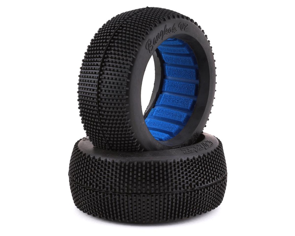 HotRace Bangkok V2 1/8 Buggy Tires w/Inserts (2) (Super Soft)