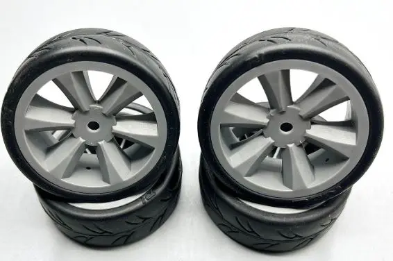 USGT belted pre glued tires ( Edge wheel, grey) (4)