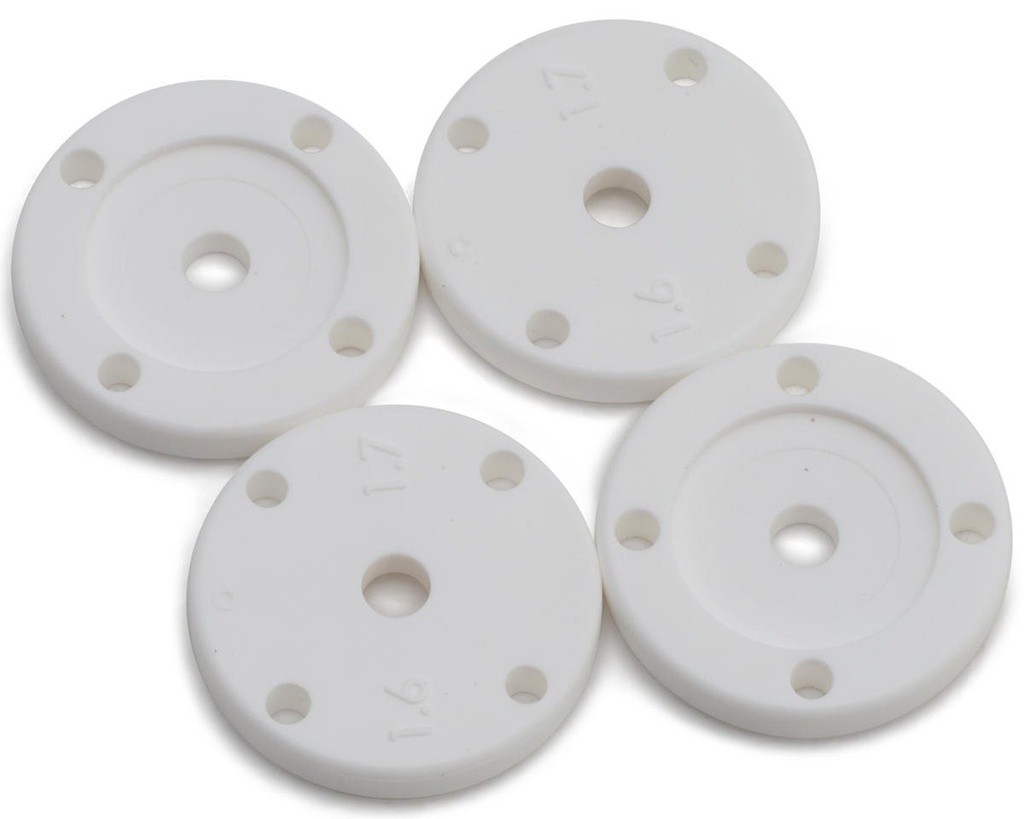Tekno RC 16mm Flat/Flat Shock Pistons (4) (2x1.6/2x1.7)