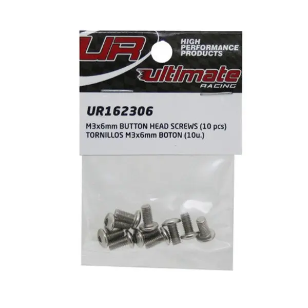 Ultimate Racing M3X6MM Button Head Screws (10 PCS) 