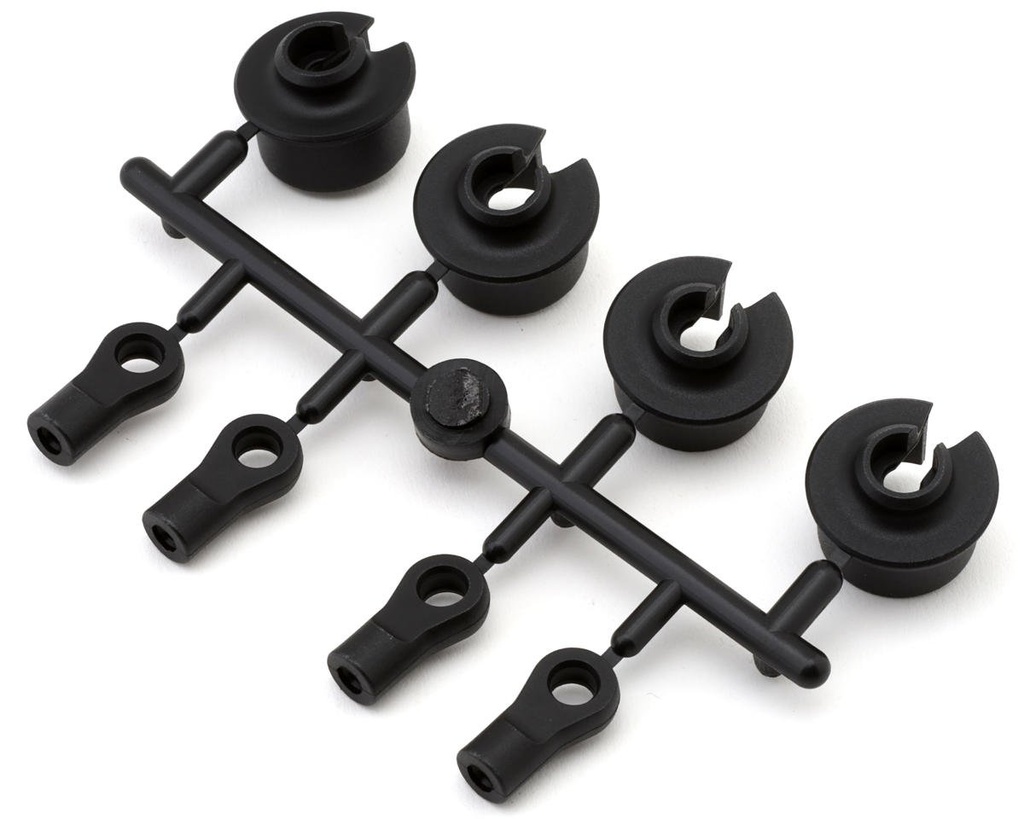 Mugen Seiki MBX8 Damper Rod Ends & Spring Retainers Set