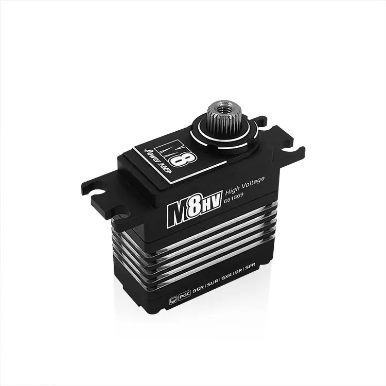 Power HD M8 Low Profile High Voltage Coreless Servo -  8.5KG 0.058 Sec @8.4V, Can Be Used in 1/12 Pan Car, RC Plane And Other Models