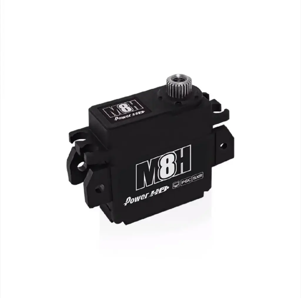 Power HD M8H Low Profile High Voltage Coreless Servo -  8.5KG 0.065 Sec @8.4V, 18.0g Can Be Used in 1/12 Pan Car, RC Plane And Other Models