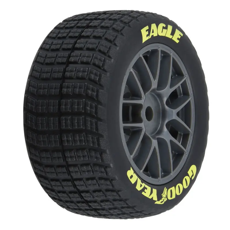 Pro-Line Racing Goodyear Eagle Dirt Tire F/R MTD Grey for Losi NASCAR Racecar (4)
