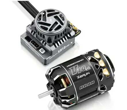 Hobbywing XR10 Pro G3X Stock Spec Sensored Brushless ESC/V10 G4R Motor Combo (21.5T) 