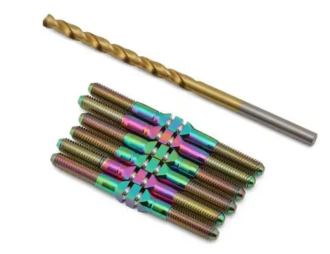 J&T Bearing Co. Associated B84 Titanium "Milled'' XD Turnbuckles (Oil Slick)