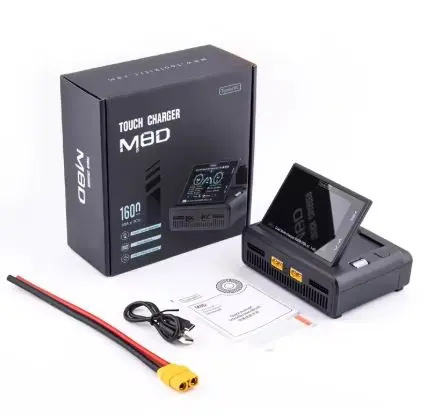 ToolkitRC M8D Touchscreen Dual Battery DC Charger/Discharger (1600W/50A/8S)