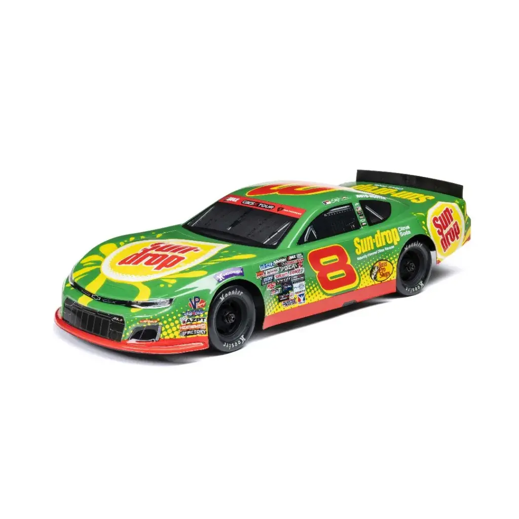 Losi 1/12 ALM RC Race Car Dale Earnhardt Jr. No 8 2025 Sun Drop Chevrolet ZL1 2S AWD On-Road (Battery & Charger Included) - Sun Drop