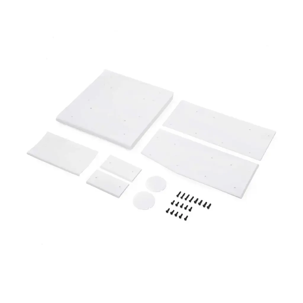 Losi Wing Panel Set, White: 22S Sprint