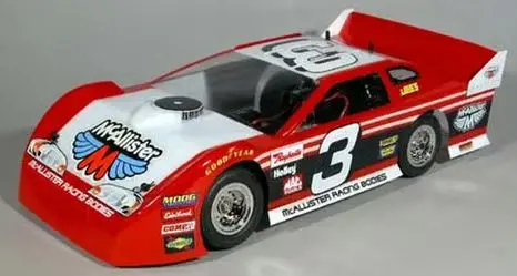 McAllister Racing Batesville 1/18 Late Model Body (Clear) (.030) 