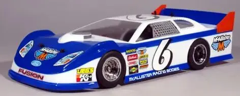 McAllister Racing Greenville 1/18 Late Model Body (Clear) (.030) 