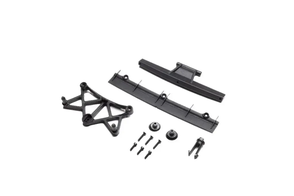 Losi Clipless Body Mount & Spoiler, Body: GROM ALM