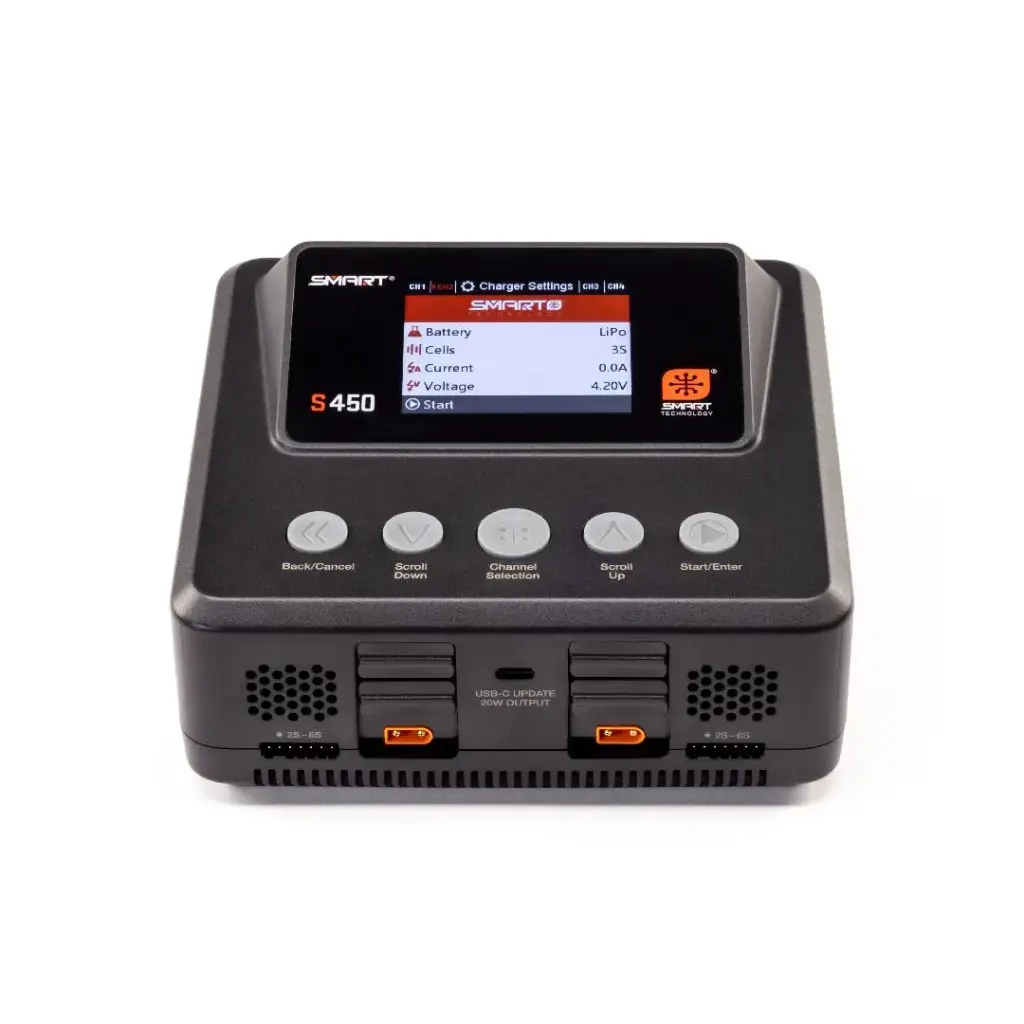 Spektrum S450 G2 AC/DC Smart Charger 4x50W 