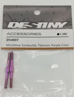 M3x39mm Purple Titanium Tierod