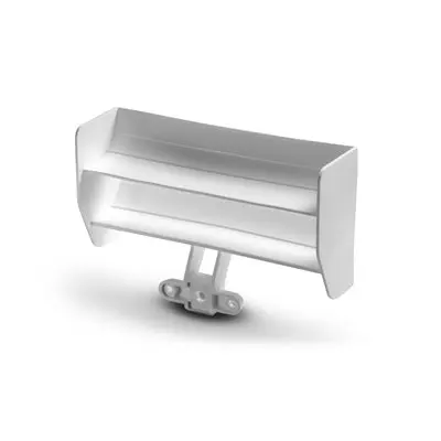 X1 Composite Rear Wing - Wide - White