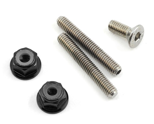 [175-10120] 175RC Titanium Lower Arm Stud Kit (Black)