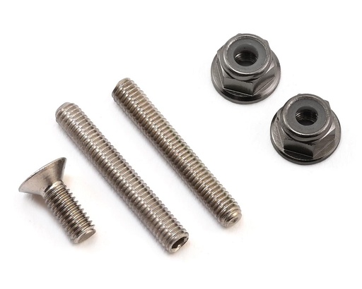 [175-10192] 175RC "Ti-Look" Lower Arm Stud Kit (Grey)