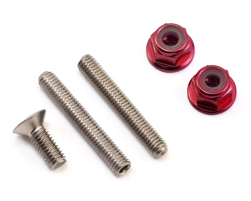 [175-10193] 175RC "Ti-Look" Lower Arm Stud Kit (Red)