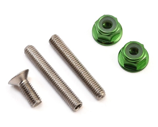 [175-10195] 175RC "Ti-Look" Lower Arm Stud Kit (Green)