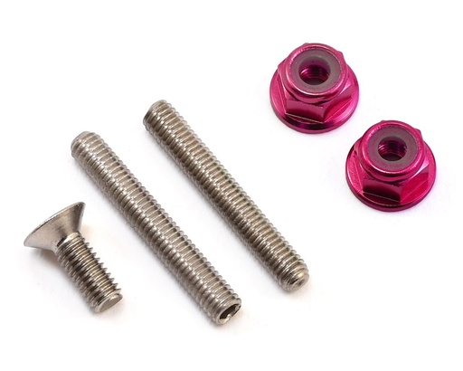 [175-10198] 175RC "Ti-Look" Lower Arm Stud Kit (Pink)