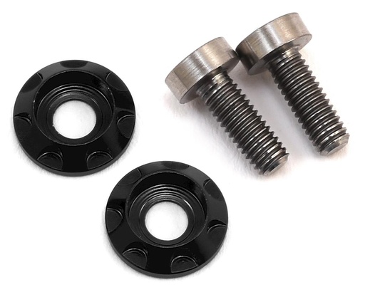 [175-10415] 175RC 3x8mm Titanium "High Load" Motor Screws (Black)