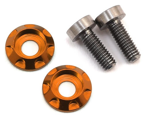 [175-10418] 175RC 3x8mm Titanium "High Load" Motor Screws (Orange)