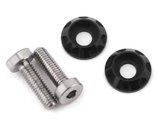 [175-10451] 175RC 3x10mm "High Load" Titanium Motor Screws (Black)